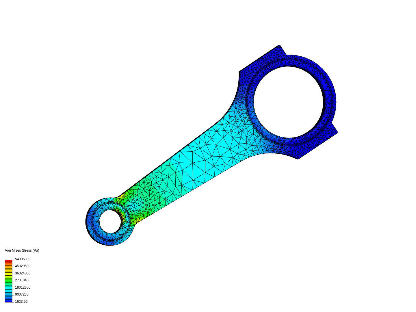 Tutorial 1: Connecting rod stress analysis by ap417 | SimScale
