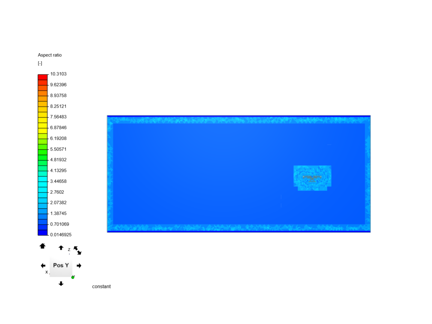 Drone descent simulation with no payload image