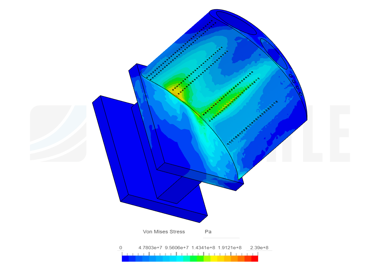 engine Gas turbine blade - Heat Thermal & stress by arifk...