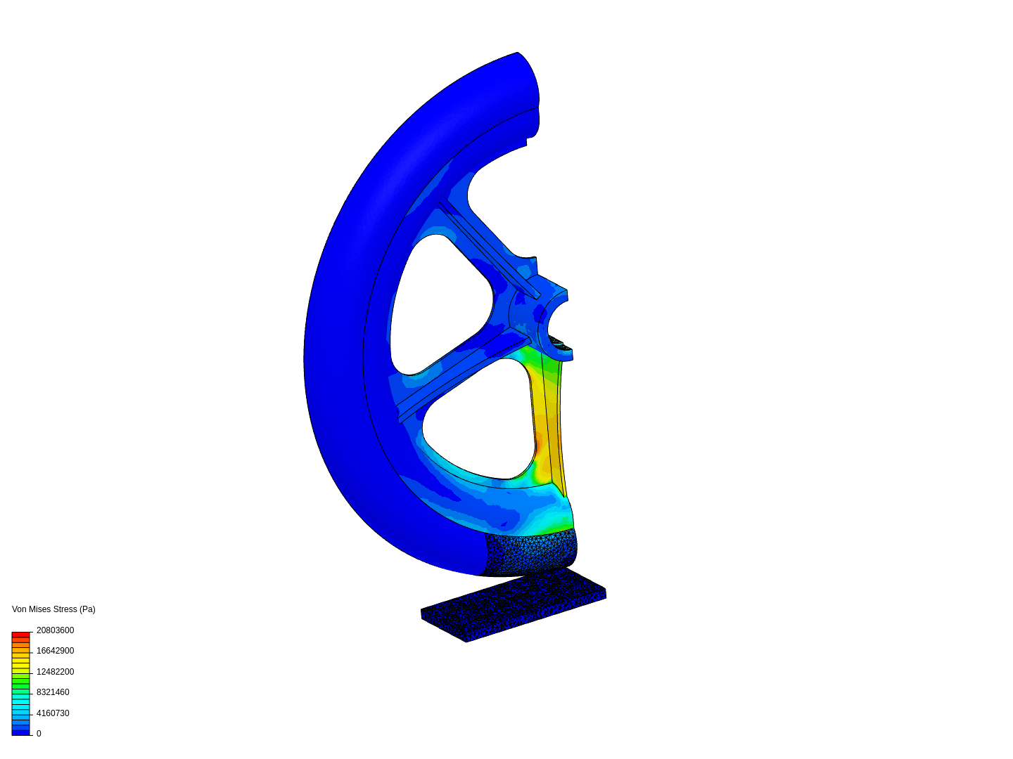 Nonlinear Analysis of a Wheel by arrchitjain | SimScale