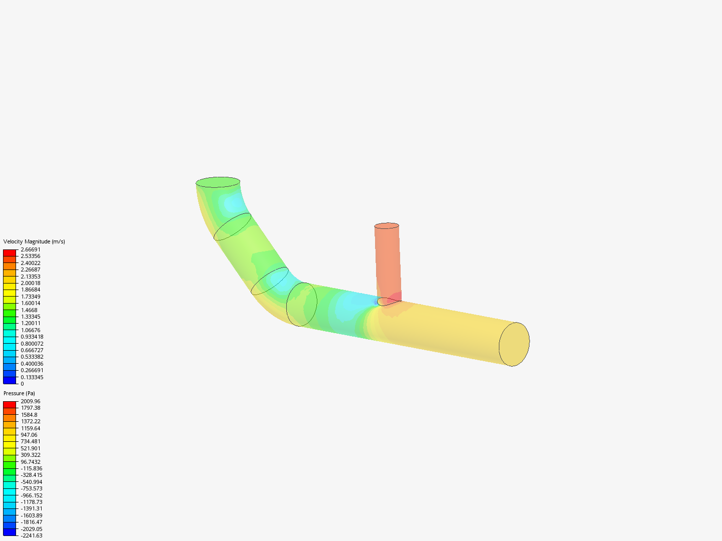 Tutorial 2: Pipe junction flow by bacinoandrea | SimScale