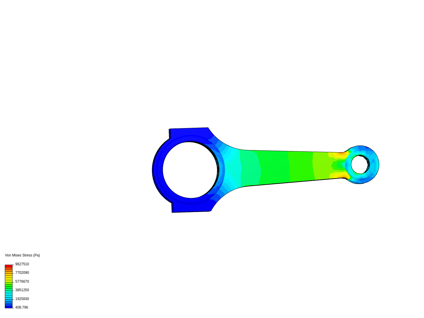 Tutorial 1 Connecting rod stress analysis by bharathreddyda SimScale