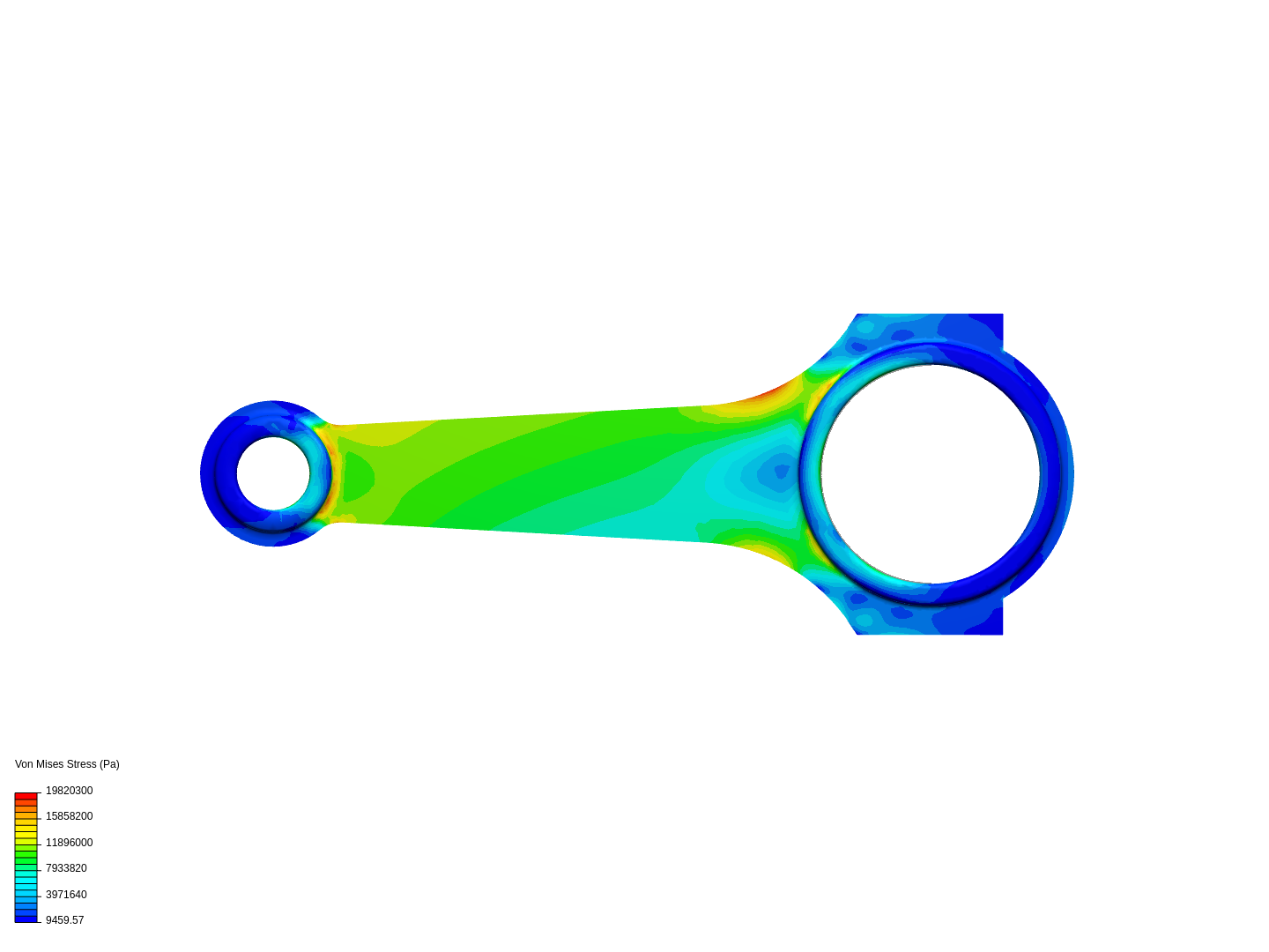 Tutorial 1: Connecting rod stress analysis by brown_wayde | SimScale