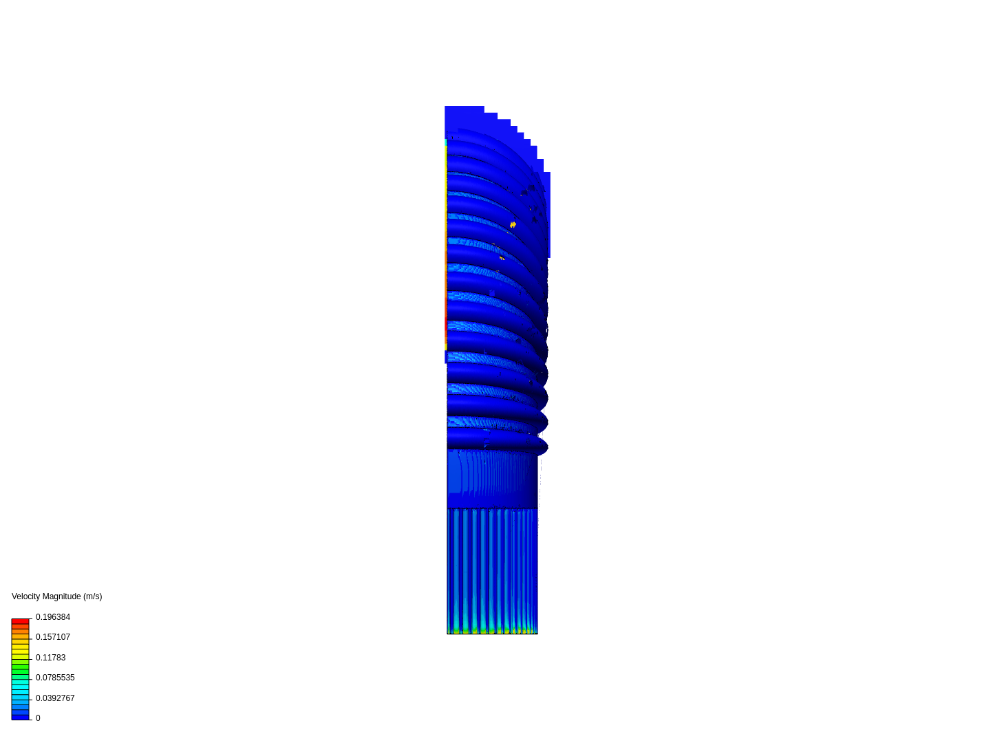 Air Flow in Corrugated elbow - Pressure Drop image