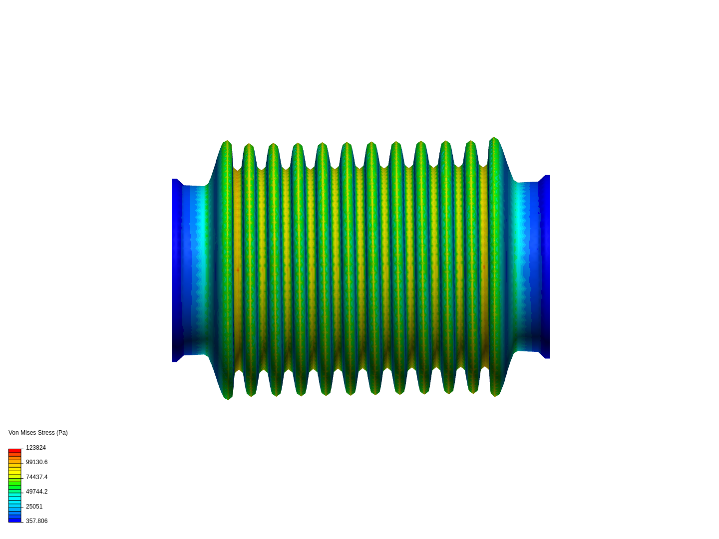 Rubber Bellow - Structural simulation image