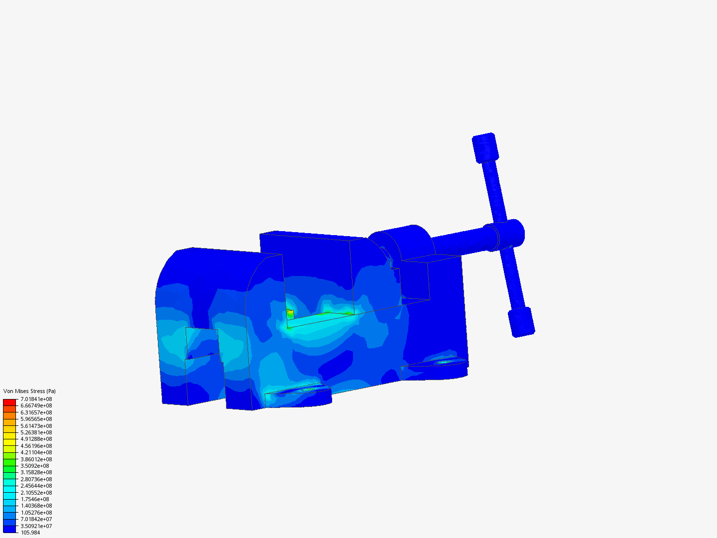 Vise force simulation image
