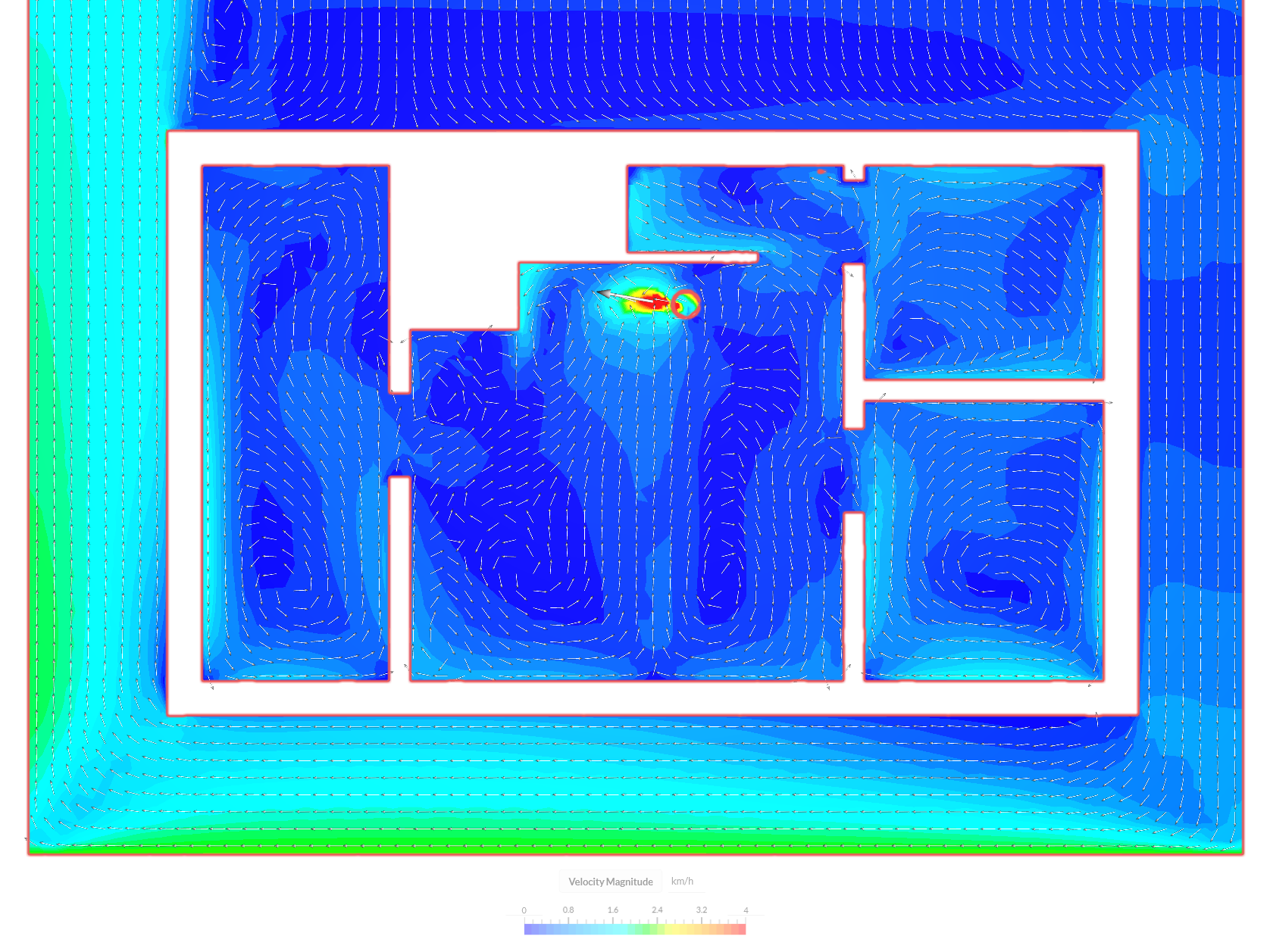 Natural ventilation basement by cgga2021 | SimScale