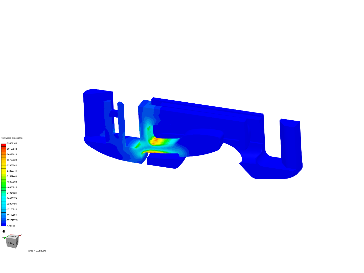 FEA Contact Analysis - Snap Fit image