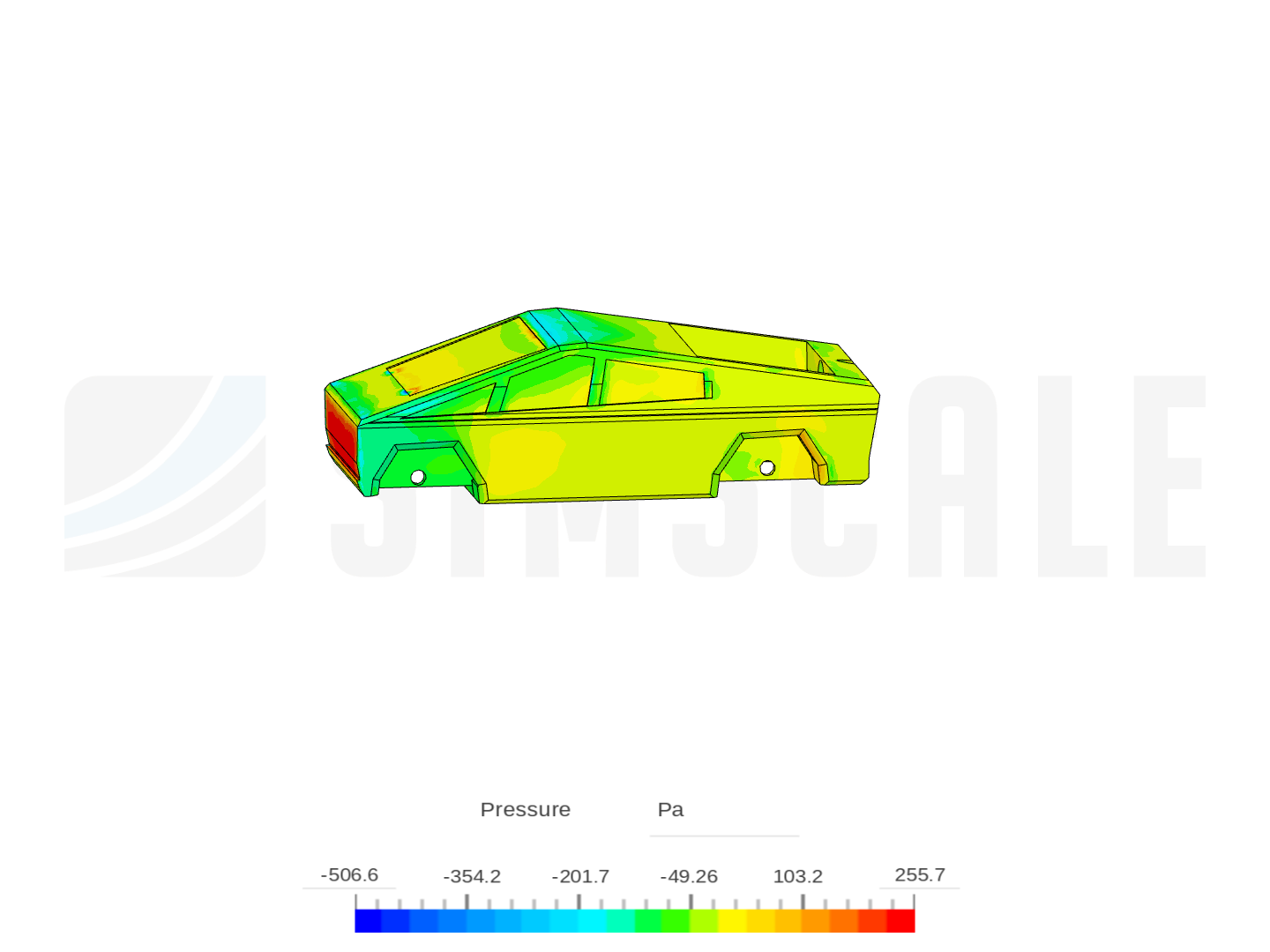 aerodynamic tester for cyber truck co2 car image