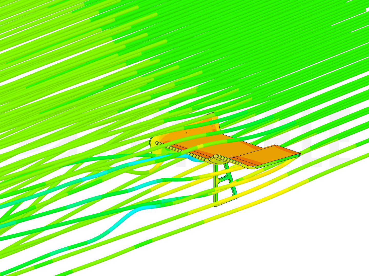Simulating the external aerodynamics of GT car spoiler image
