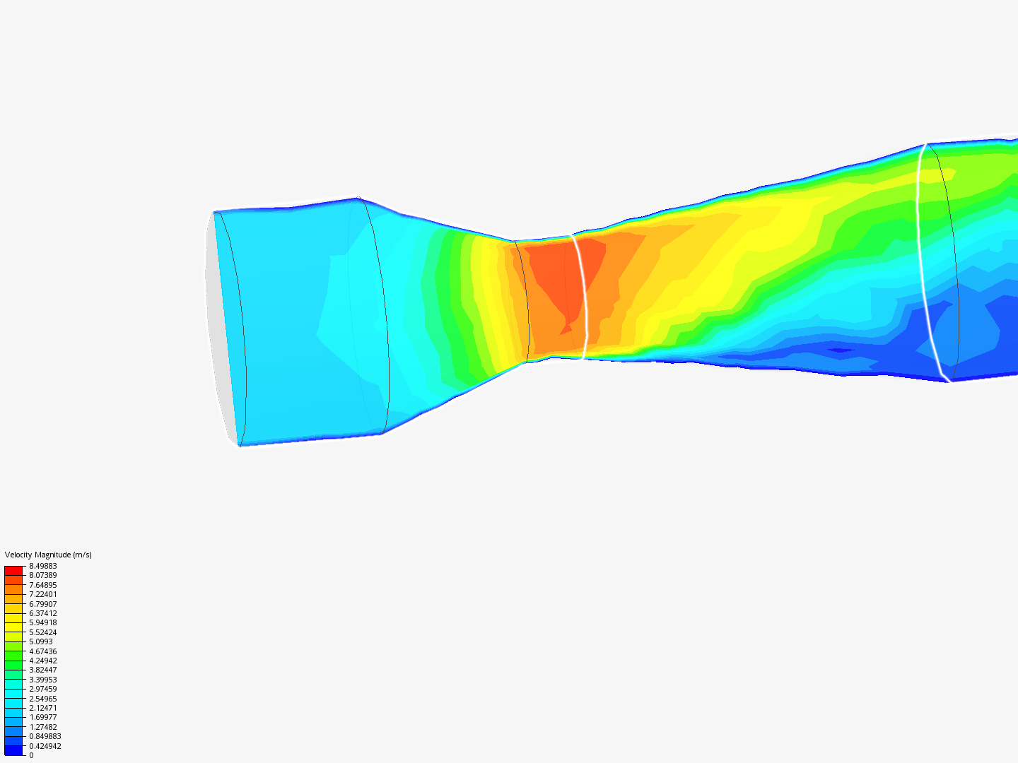 Venturi Meter (MatE 107) - Copy by csdavid3 | SimScale