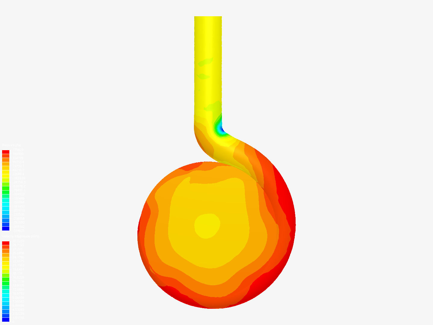 Pump CFD Simulation (CENTRIFUGAL PUMP) - Copy image