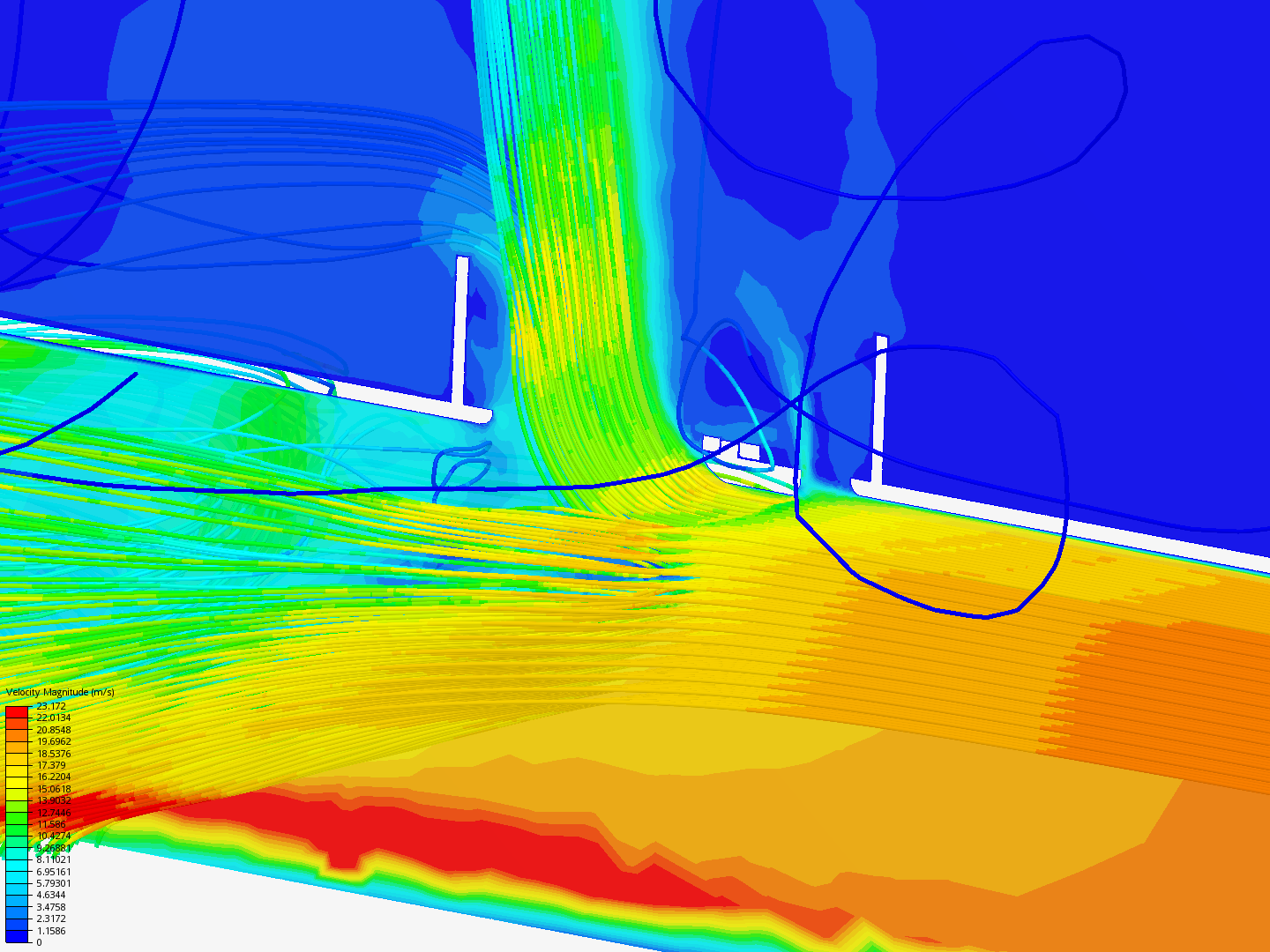 Deflector Flow by davegreen21 | SimScale