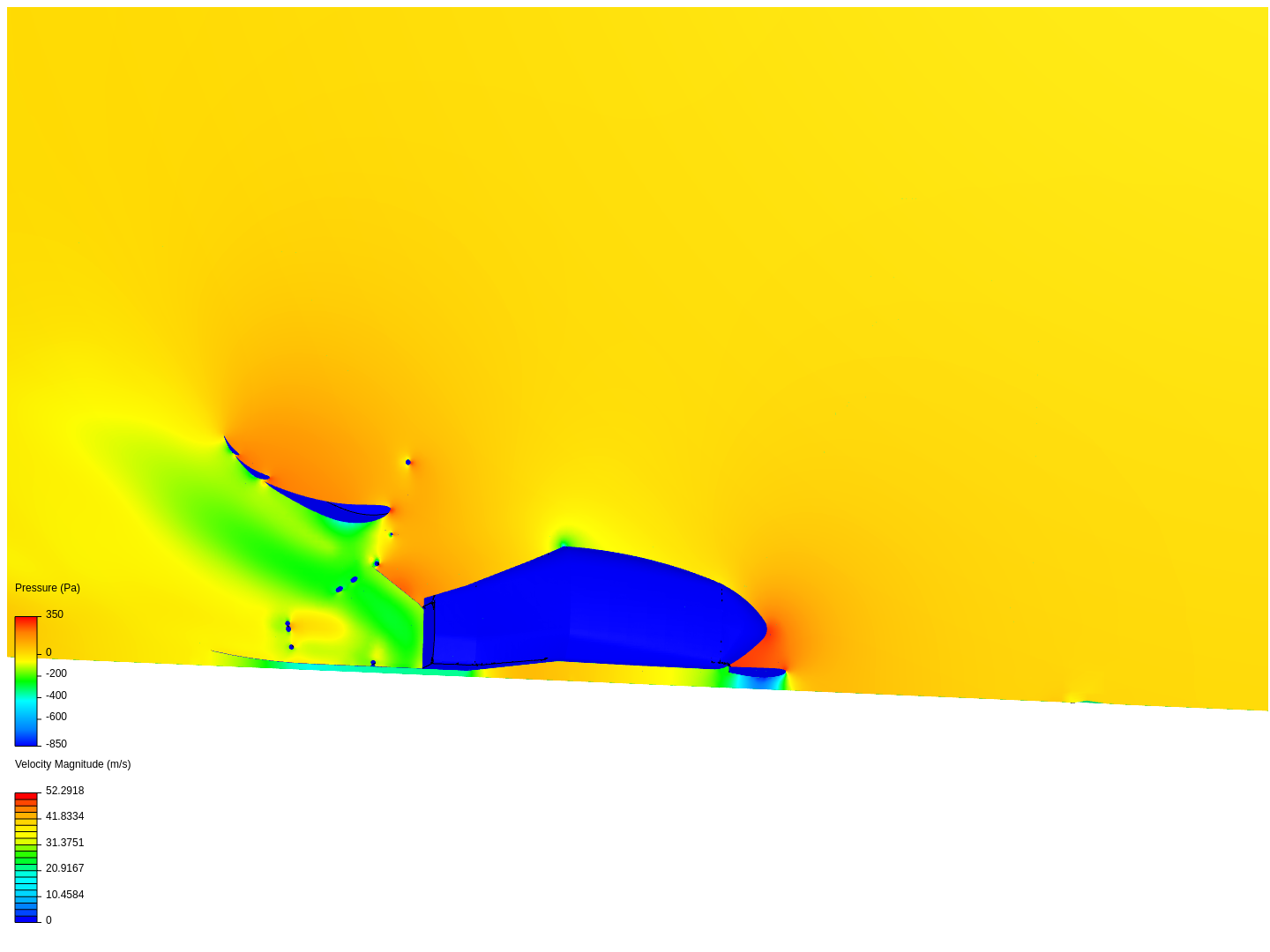 Fluid Mechanics Project Simulations: 10 degrees rake, 1.5 inch ride height image