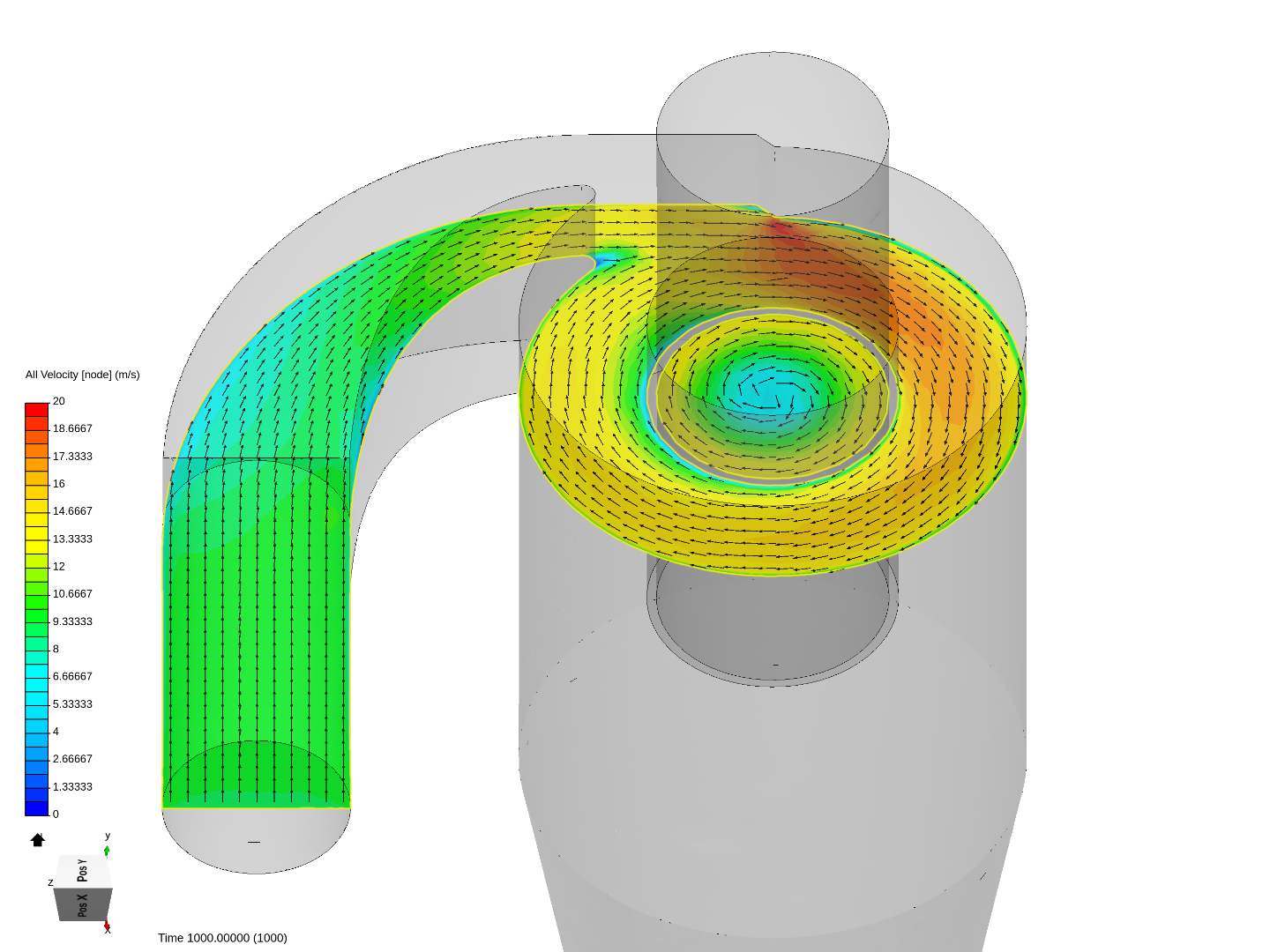 Cyclone Separator CFD image