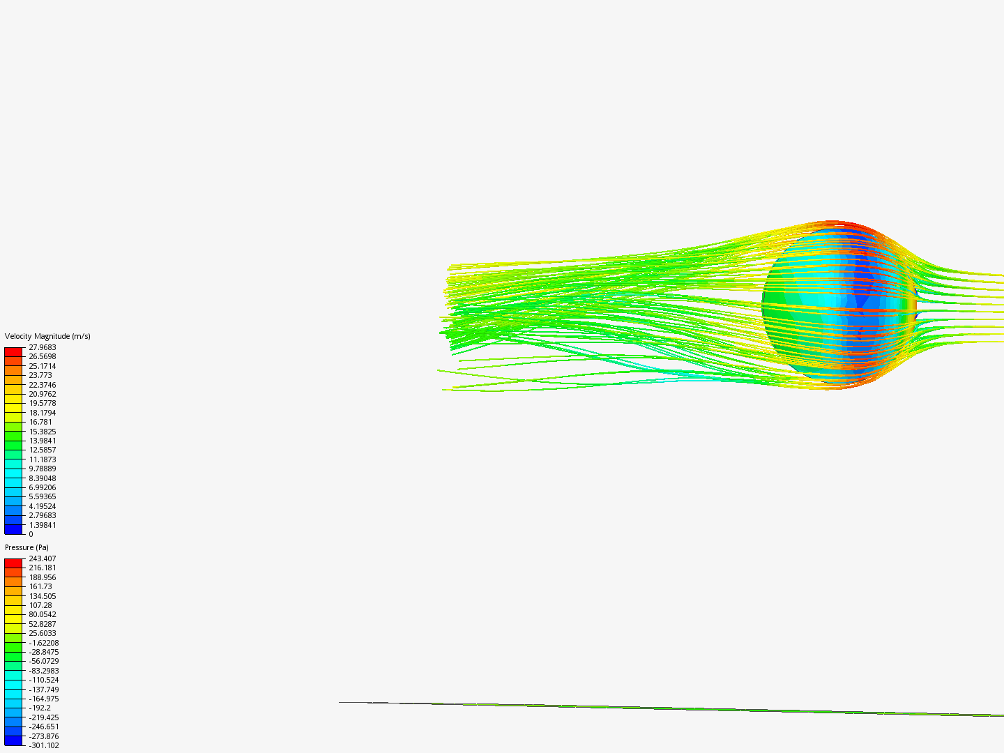 spherical body - analysis under wind disruptions by dig_s...