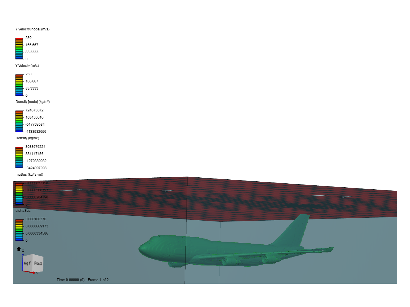 CFD study of Boeing 747-800 aircraft image