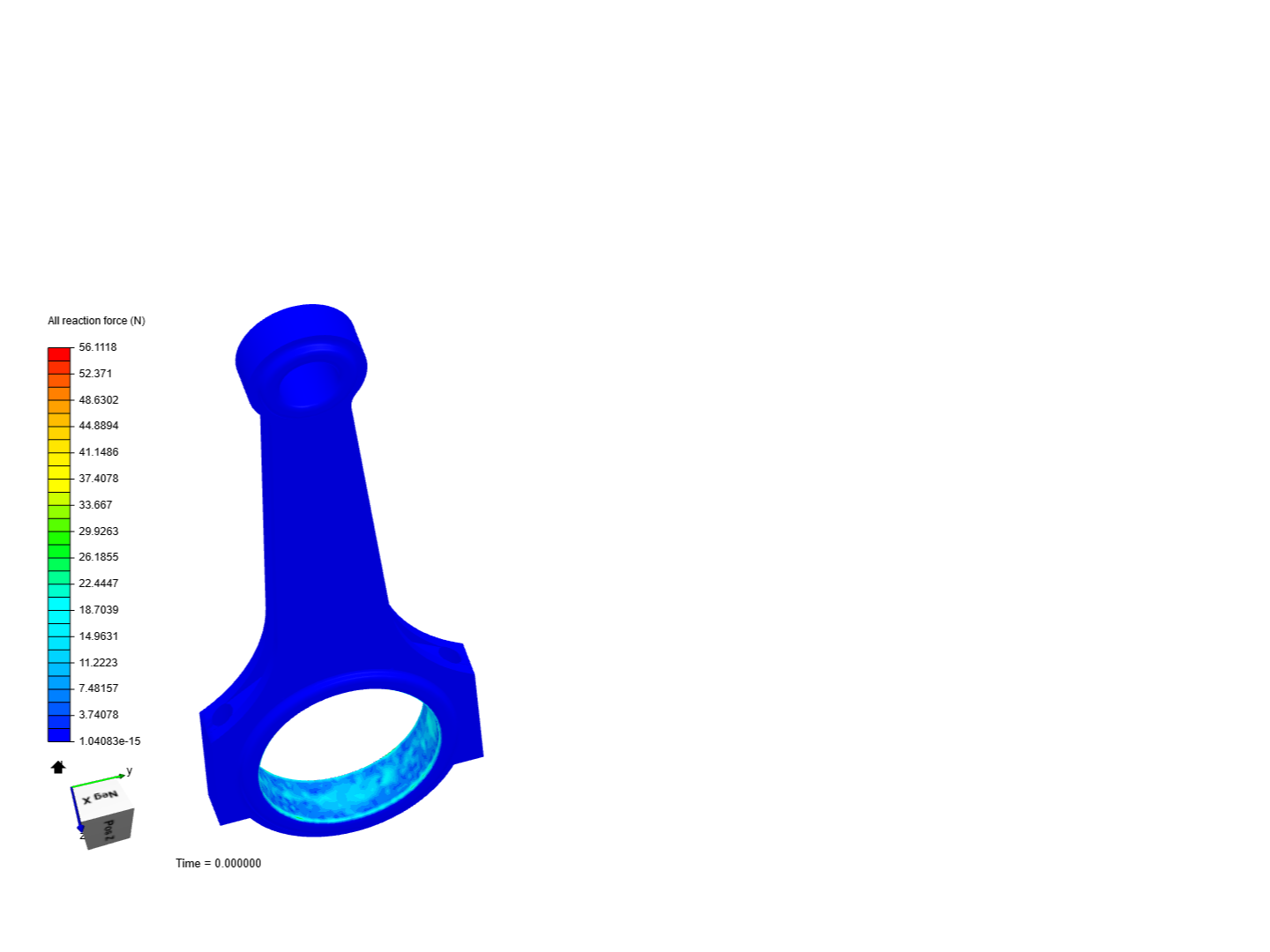 FEA - stress analysis of a connecting rod image