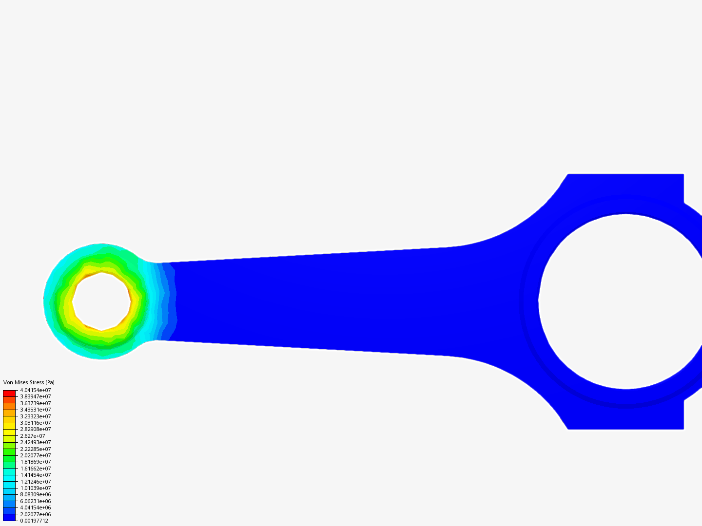Tutorial 1: Connecting rod stress analysis by dshira | SimScale