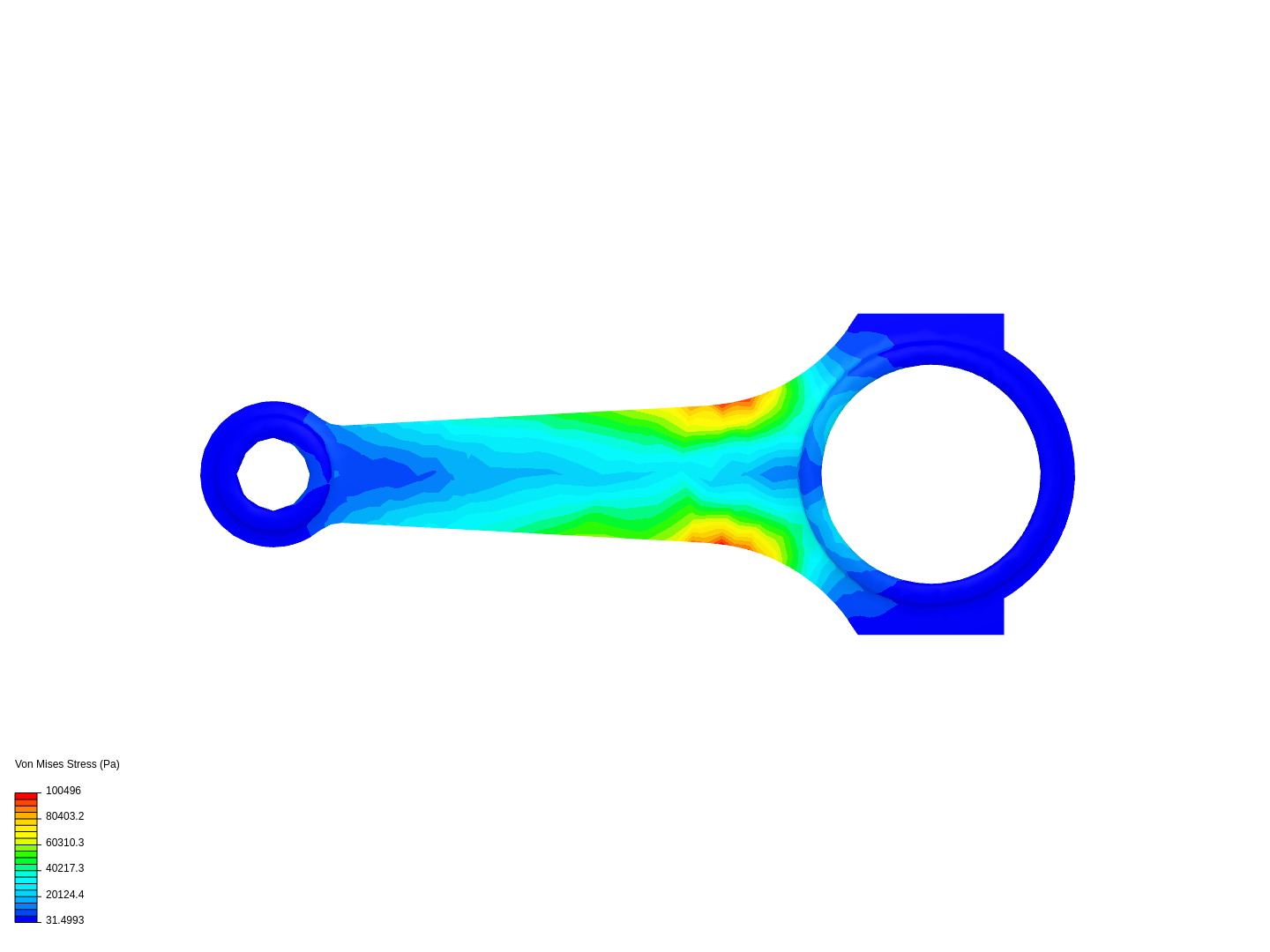 Tutorial 1 Connecting rod stress analysis by eboer SimScale