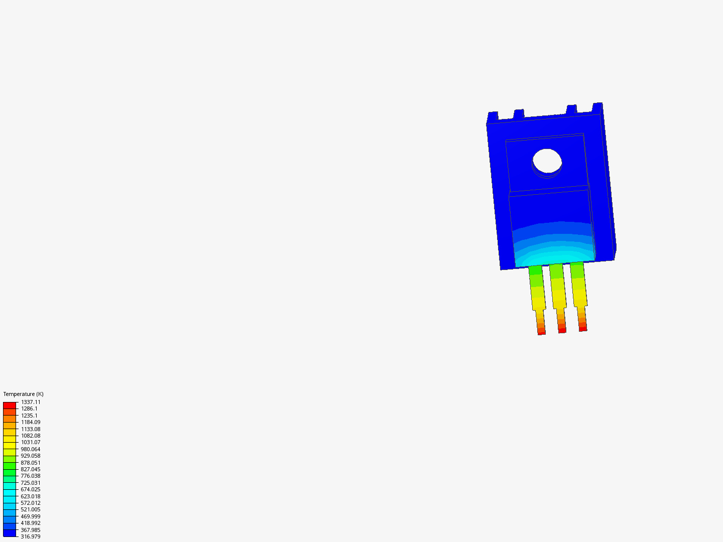TransistorHeatSink by el18137 | SimScale