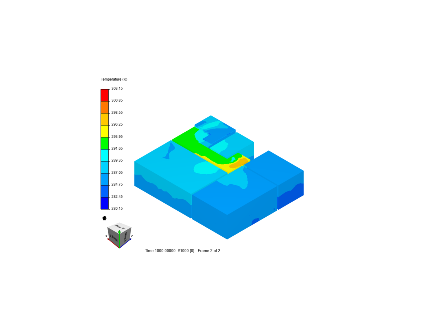 Air flow distribution in house - Thermal image