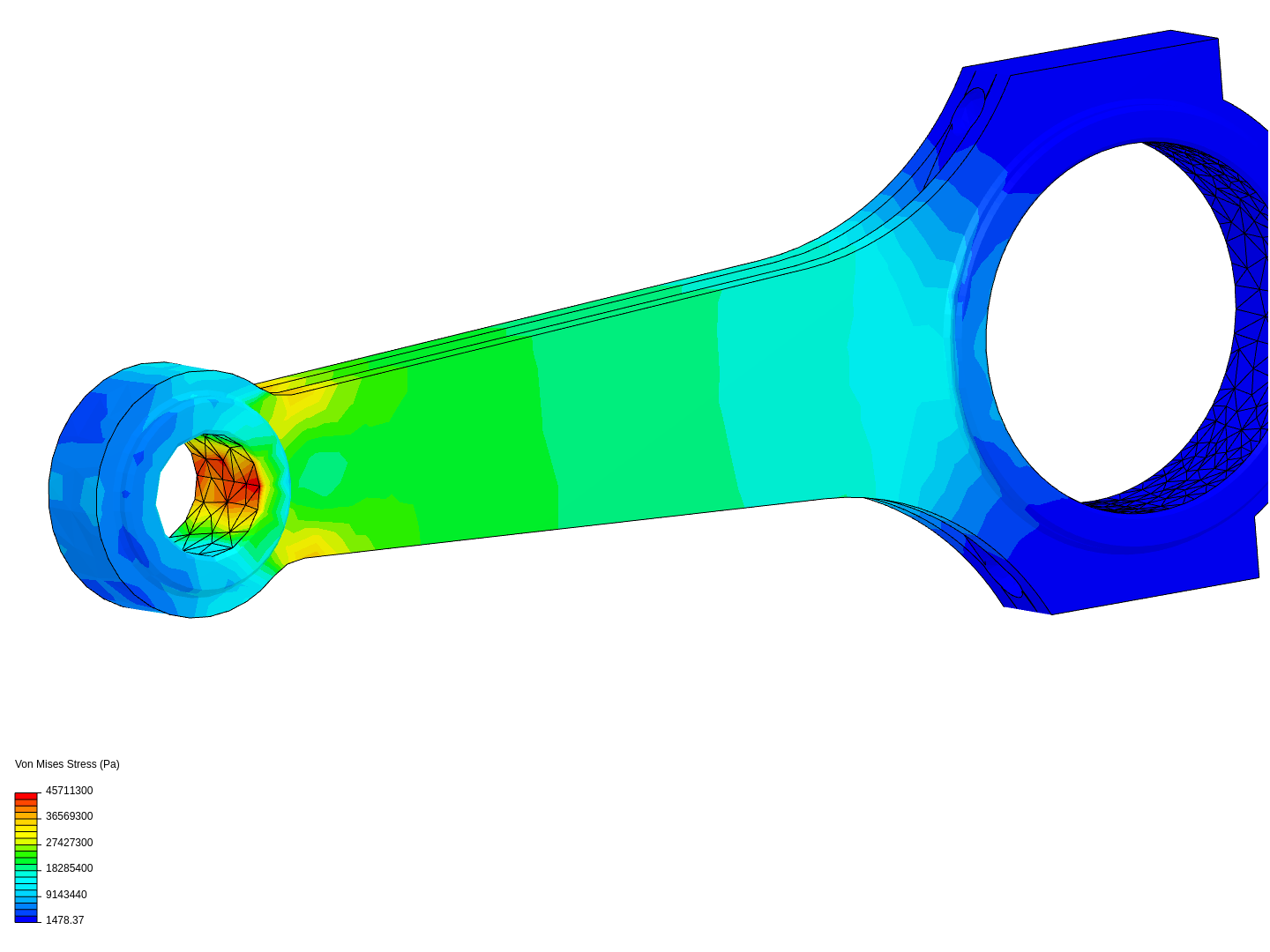 Tutorial 1 Connecting rod stress analysis by fbumba SimScale