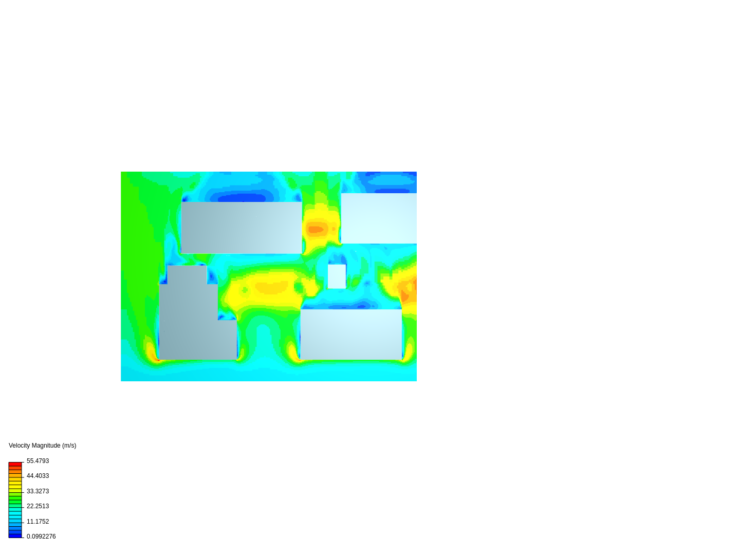 Wind/air flow simulation image