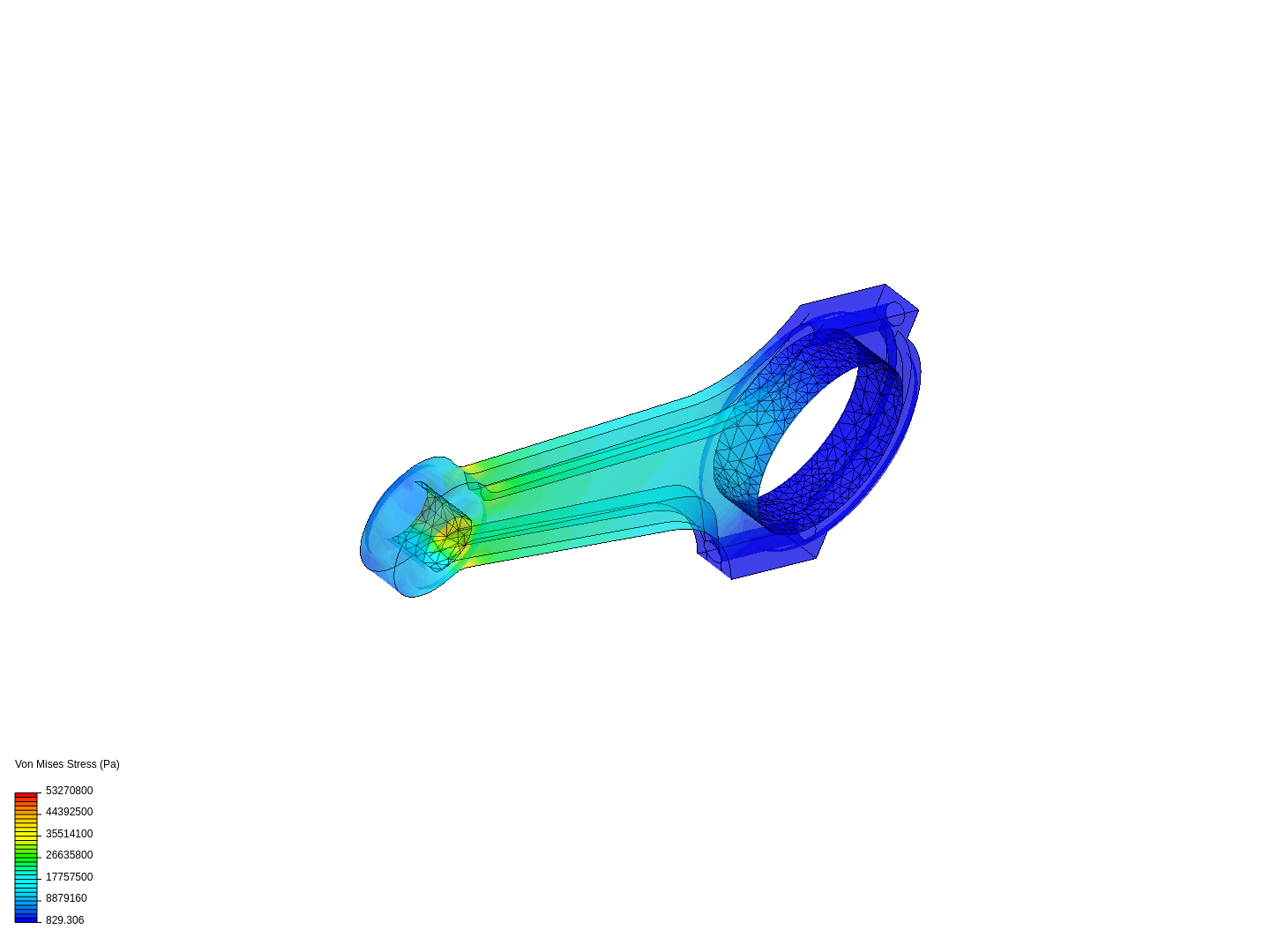 Tutorial 1 Connecting rod stress analysis by firmanazis SimScale