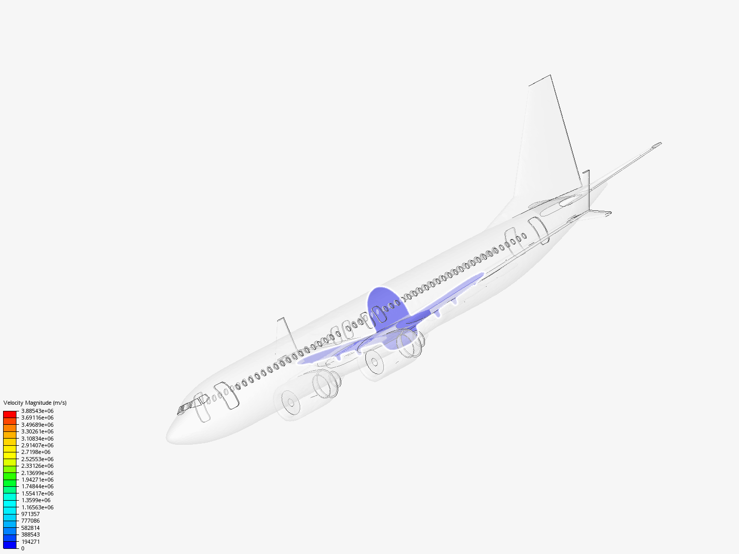737 wing tunnel - Copy by flazer | SimScale
