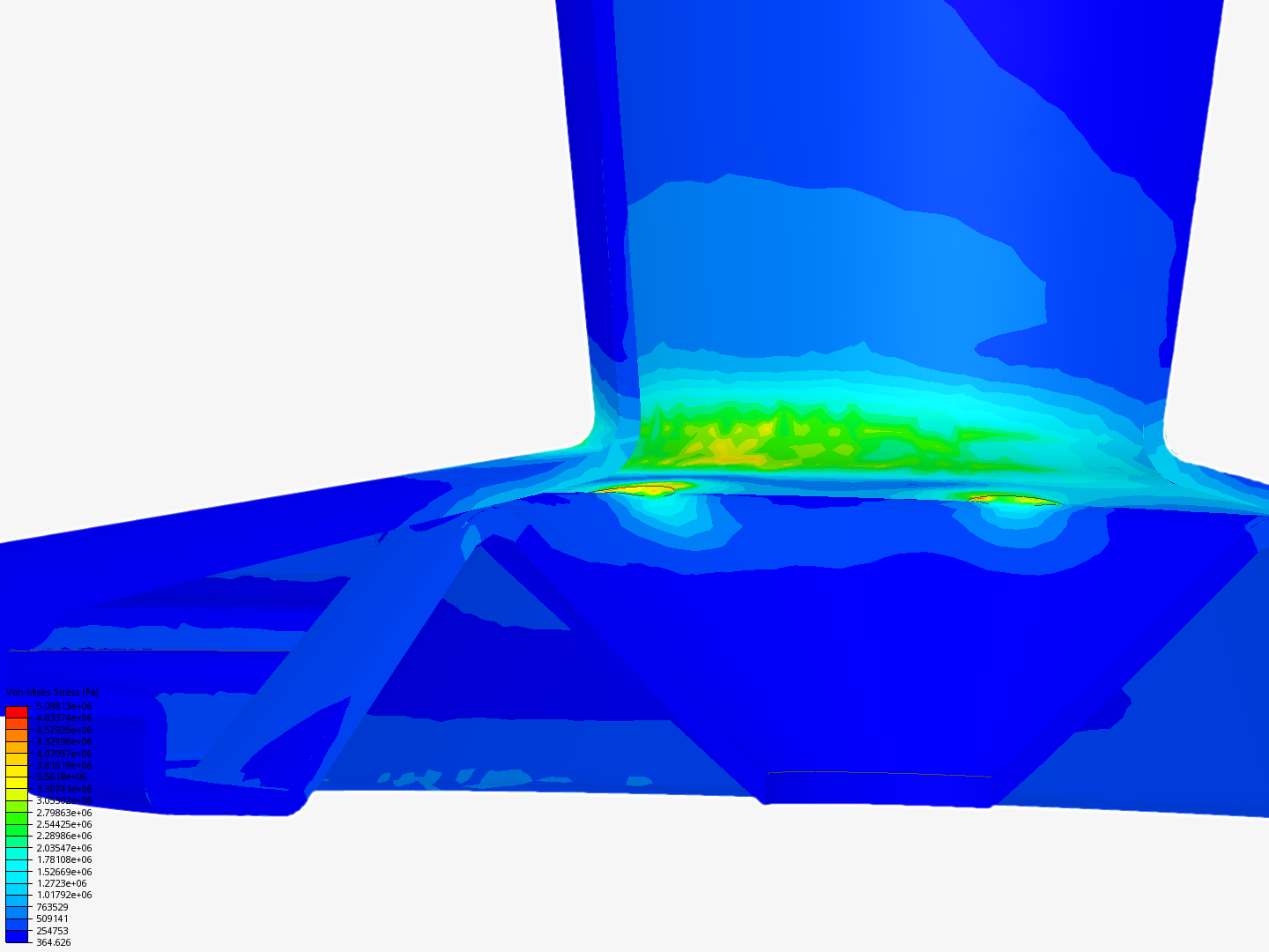 Cyclone Body for fea (12 deg., with supports, .2 wall) image