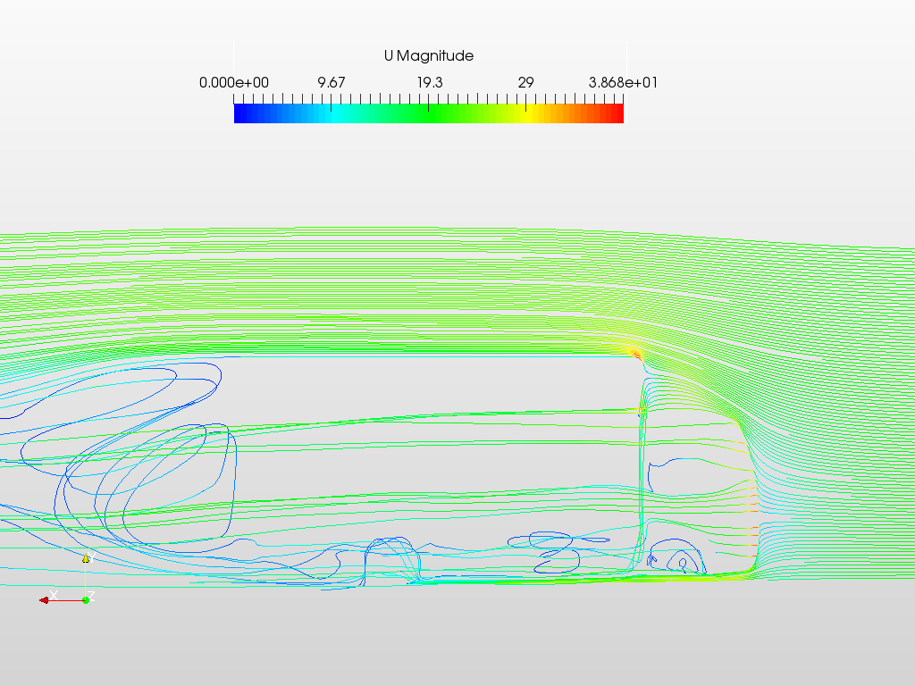 Open-Back Truck Simulation - CFD image