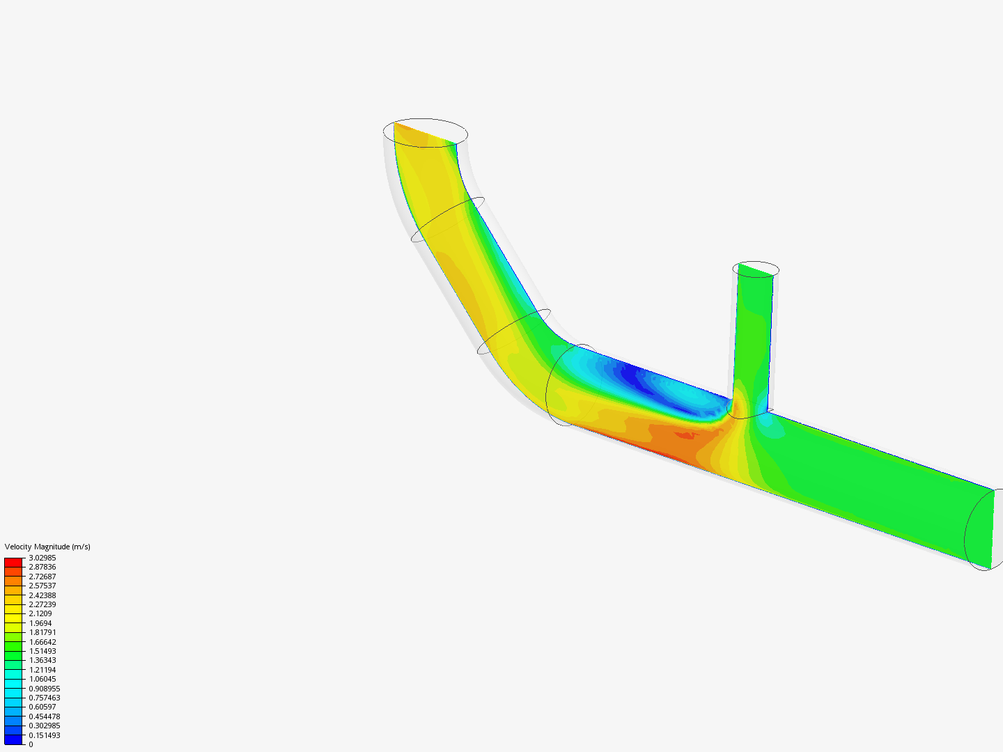 Tutorial 2: Pipe junction flow by guivix | SimScale