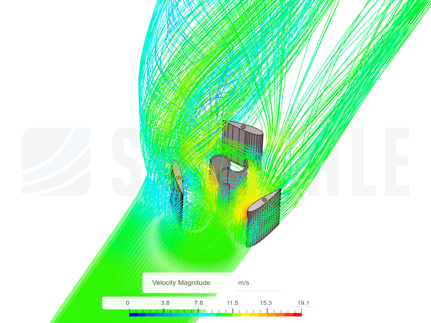 Full wind turbine rotational sim image
