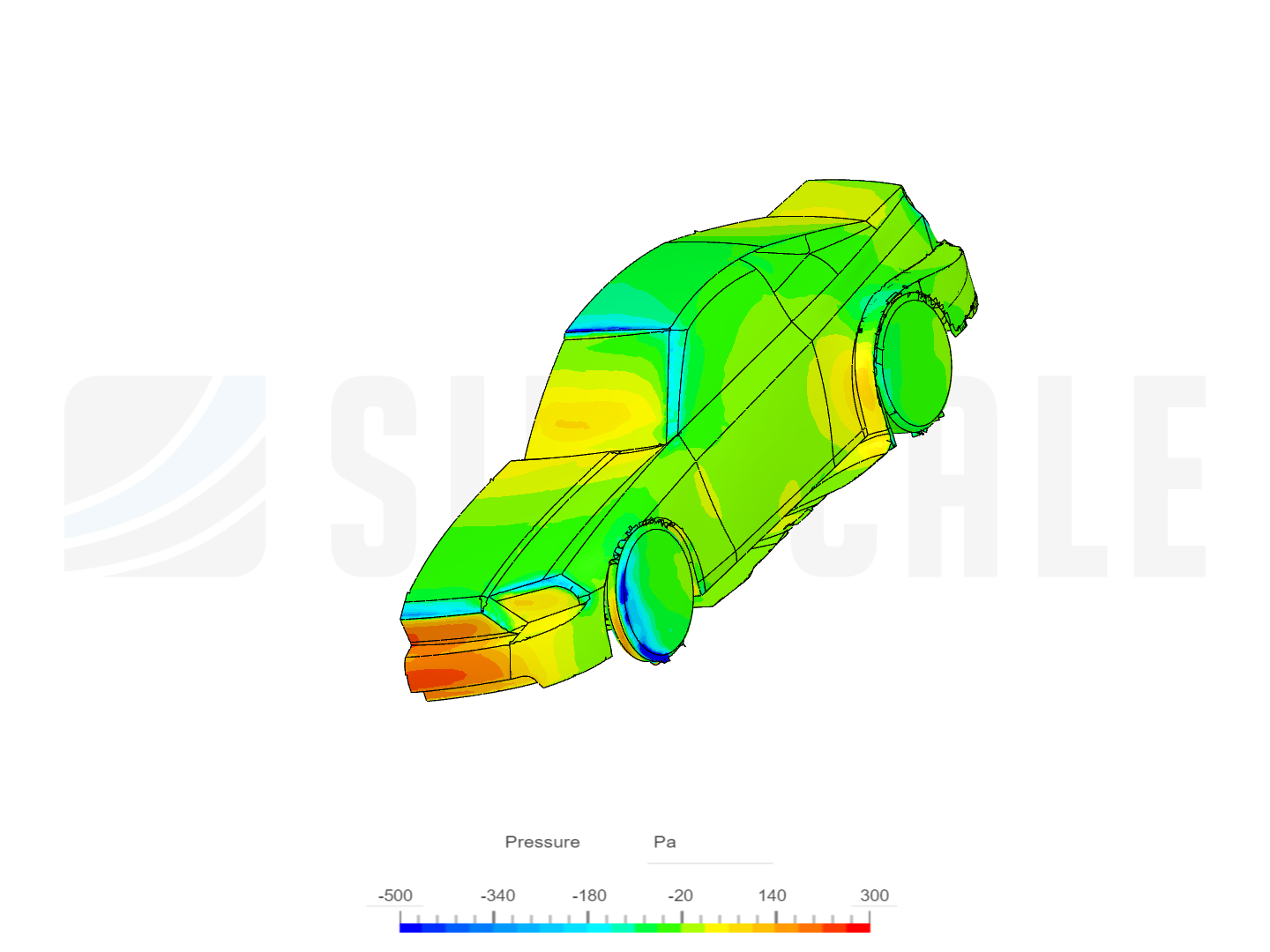 Incompressible CFD simulation over a vehicle by hassanali079 | SimScale