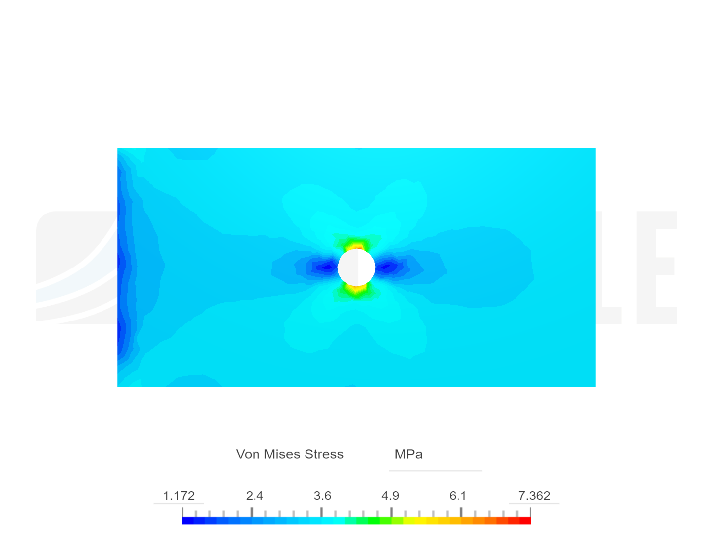 PLATE WITH HOLE - Copy - Copy - Copy by hossein_gh1372 | SimScale