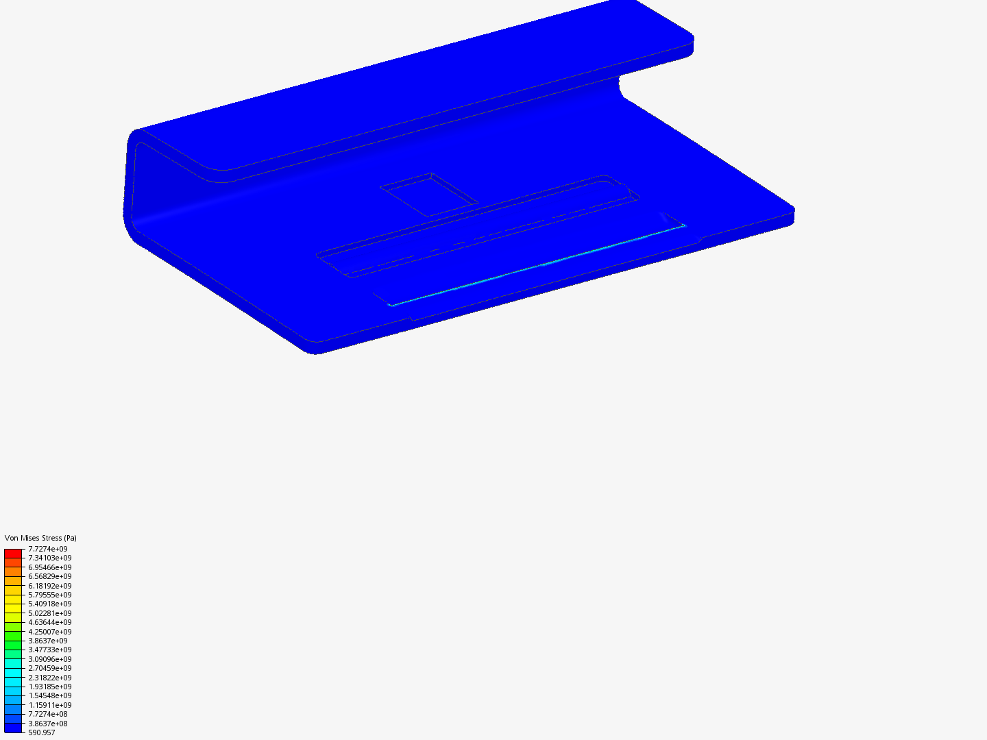 U-shaped sheet metal deflection by hrevellat | SimScale
