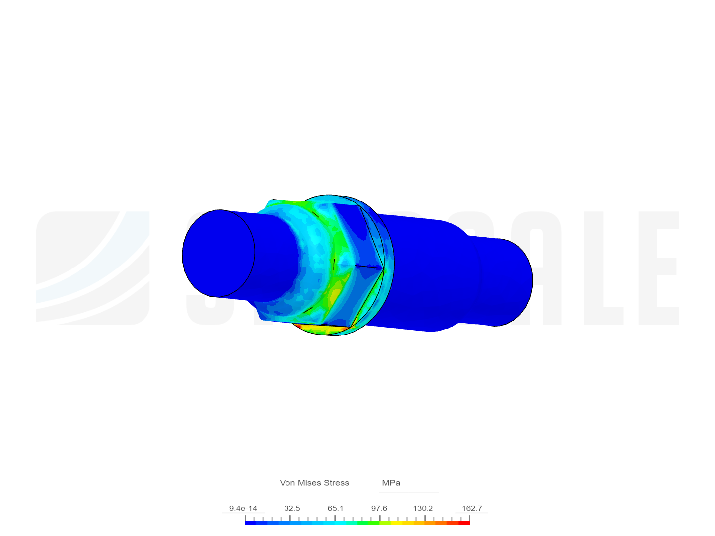 Output shaft by hverity SimScale