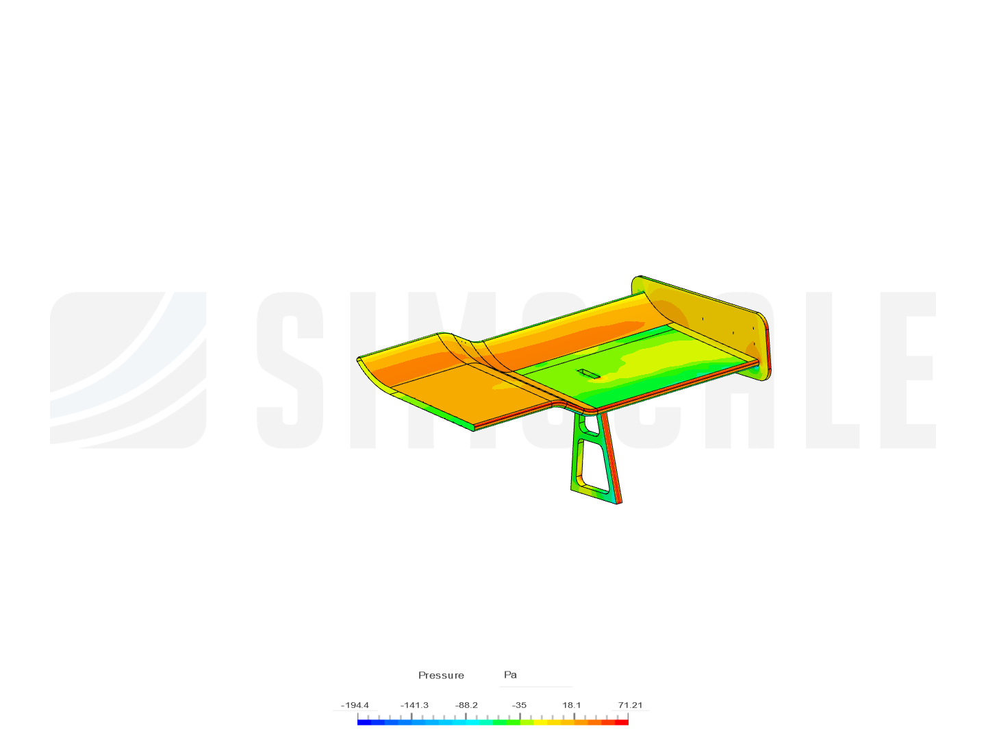 Coursera Airflow Around a GT Car Spoiler Copy by i_a SimScale
