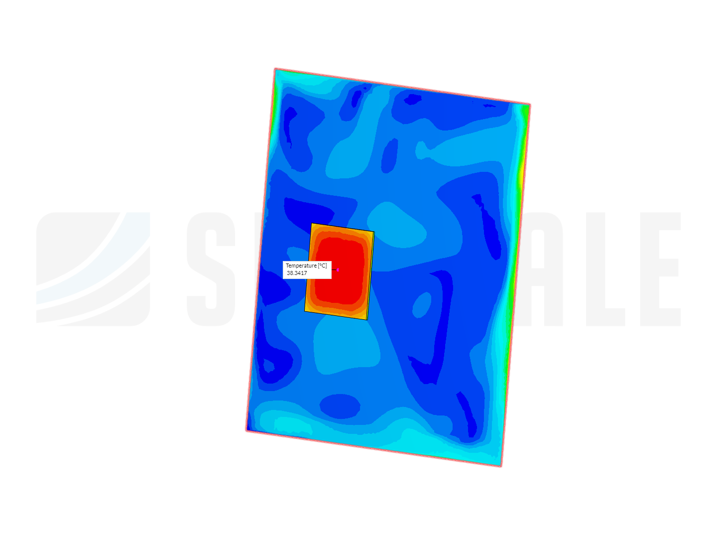 Wet plate heat exchange CHT simulation image