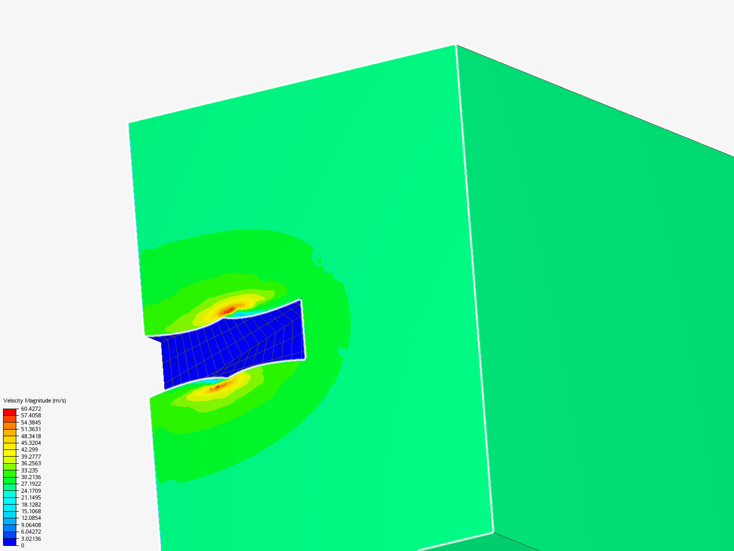 Diagrid v1 - Wind tunnel simulation image