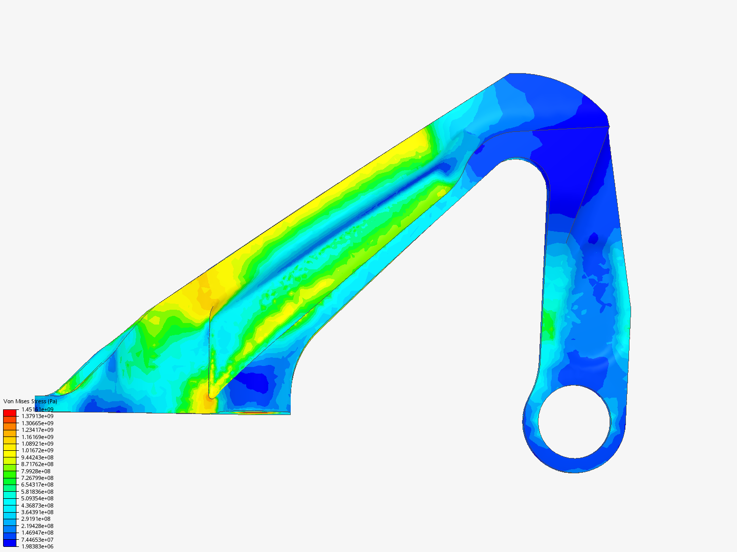 Plate 2: Nonlinear Analysis of Aircraft Engine Bearing Bracket - Ganayo image