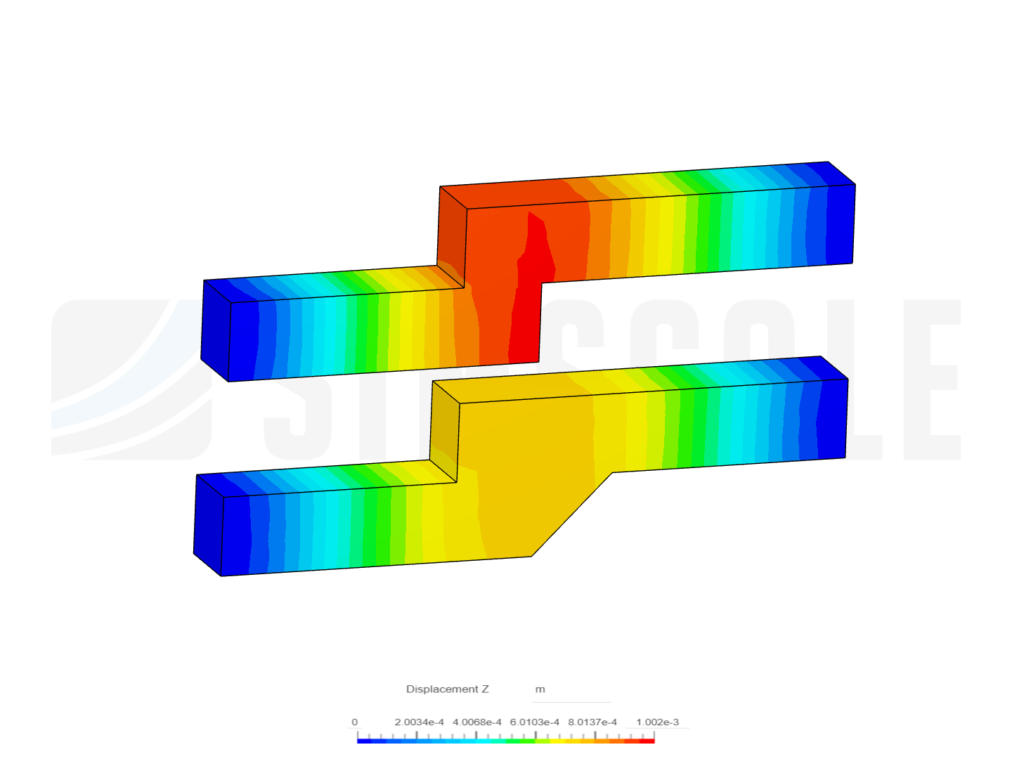 Dropped Beam by isaaclau123 | SimScale
