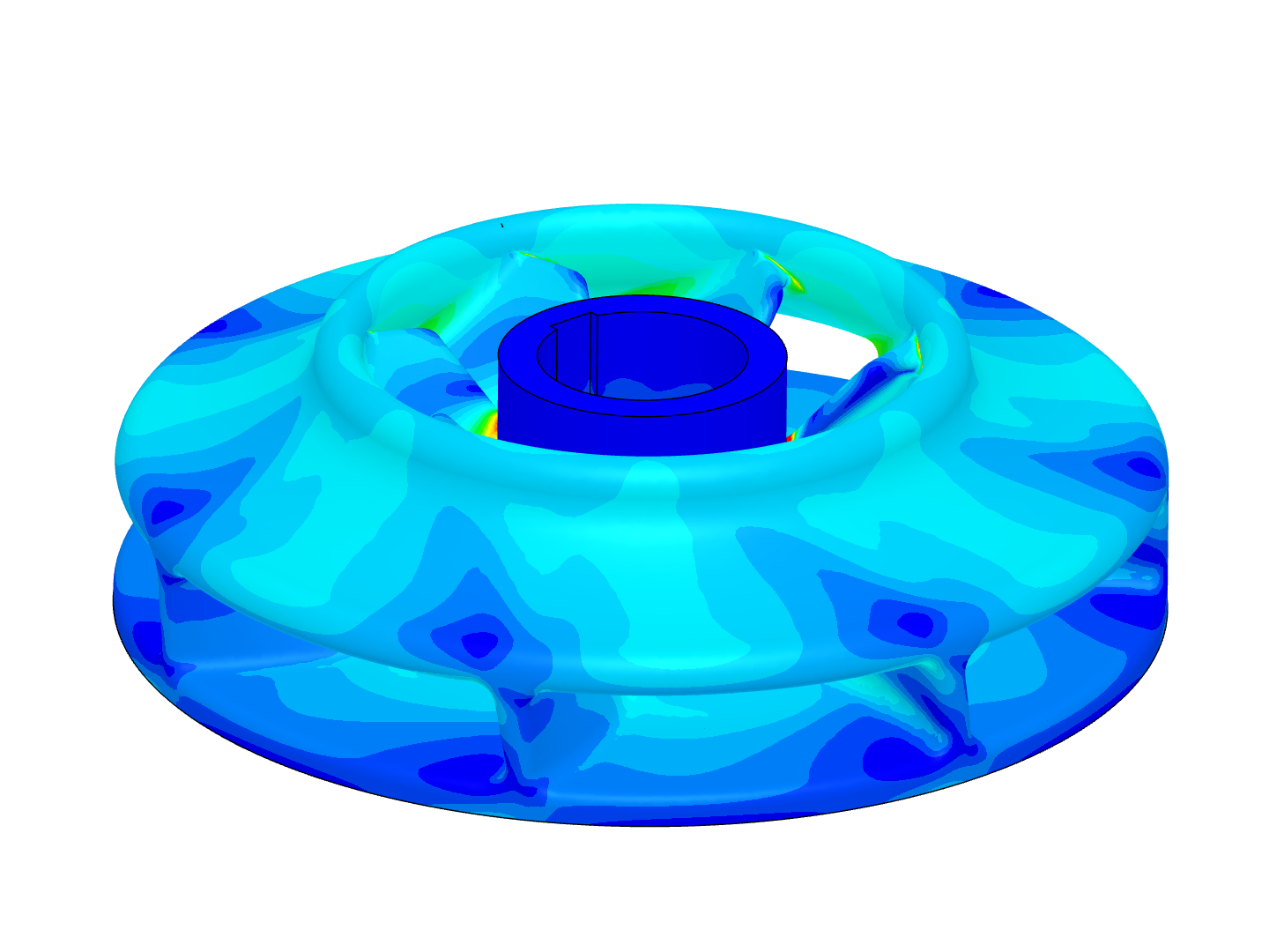 Impeller Blades - FEA image