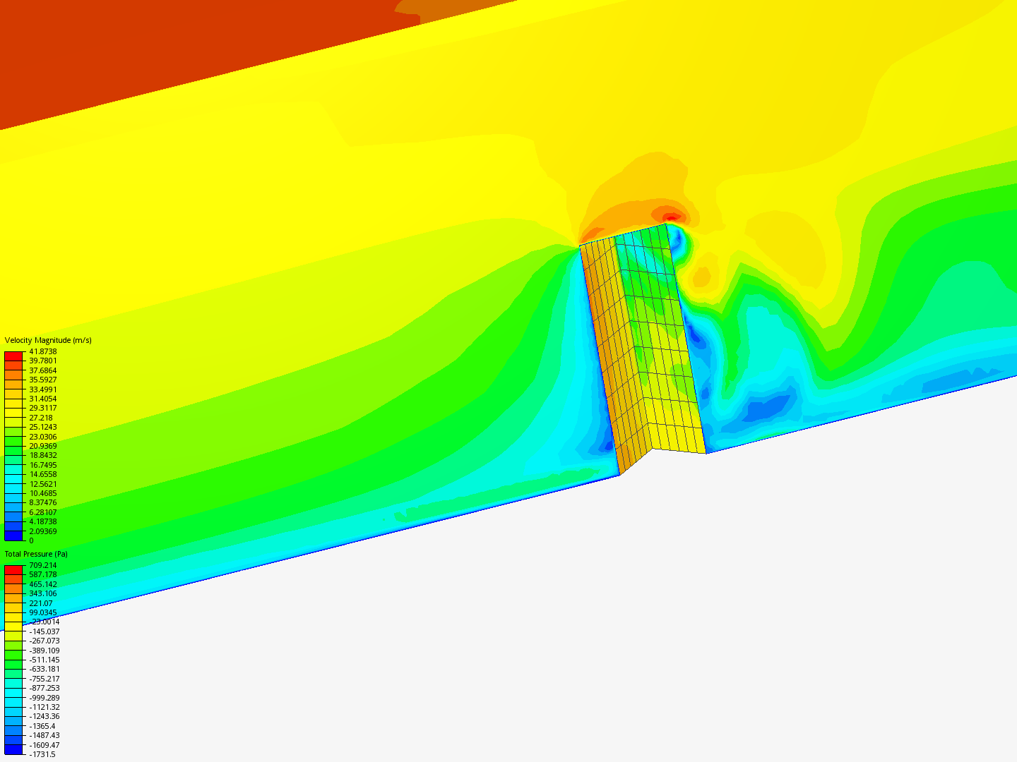 Diagrid v2 - Wind tunnel simulation image