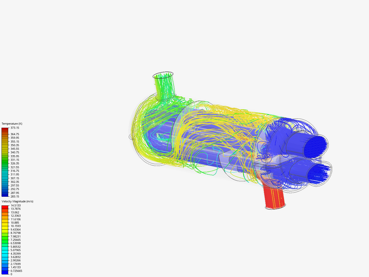 Conjugate Heat Transfer in a U-Tube Heat Exchanger by jackdev15 | SimScale