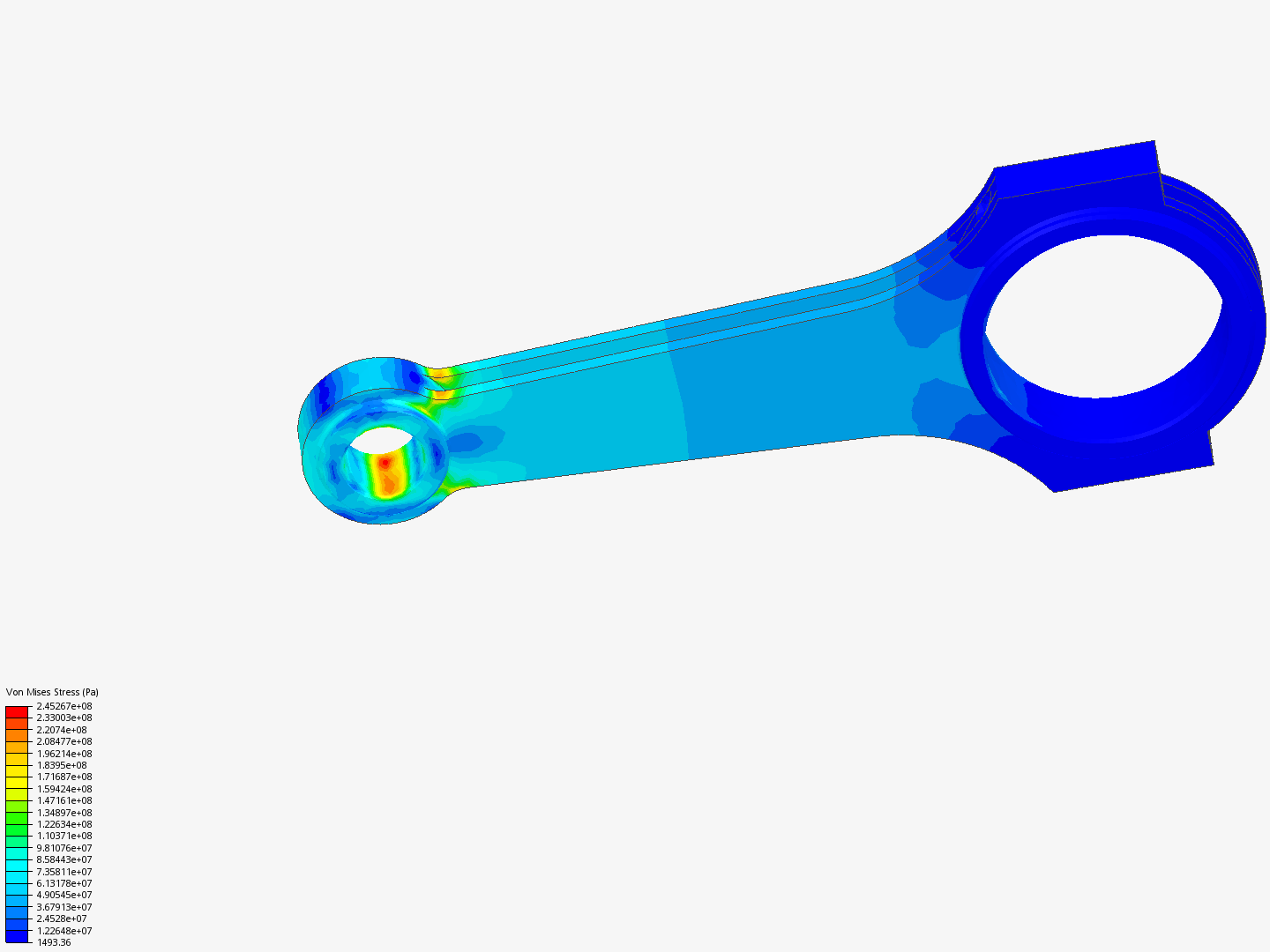 Connecting rod-fea image