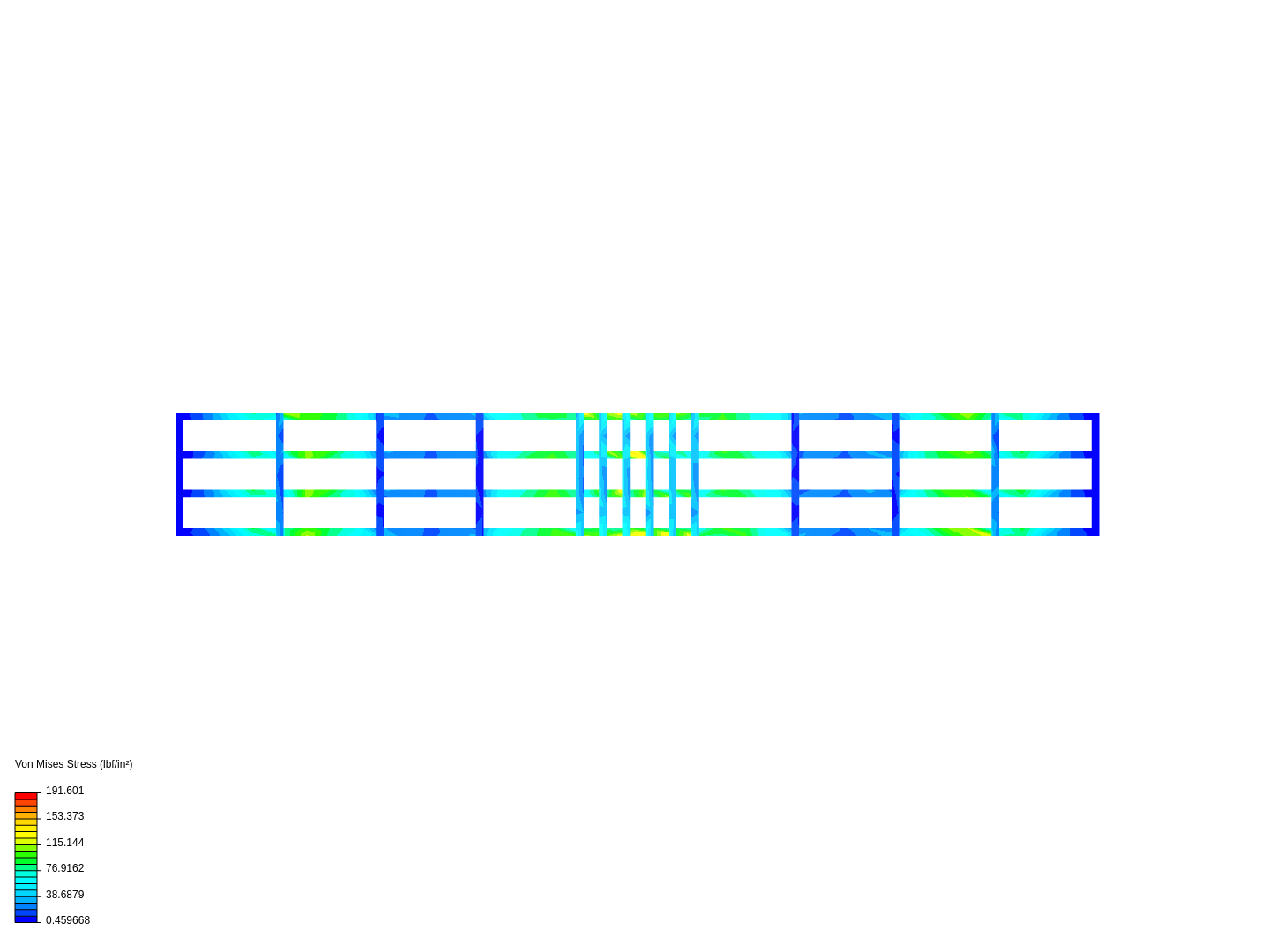 Structures Bridge Test 1 by jaredabrahamian | SimScale