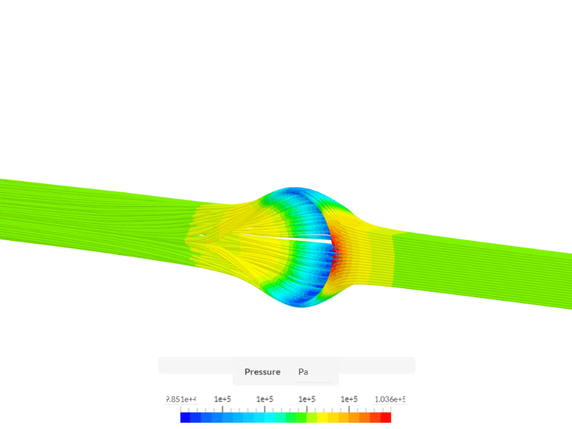Compressible Flow Simulation of a Golfball image