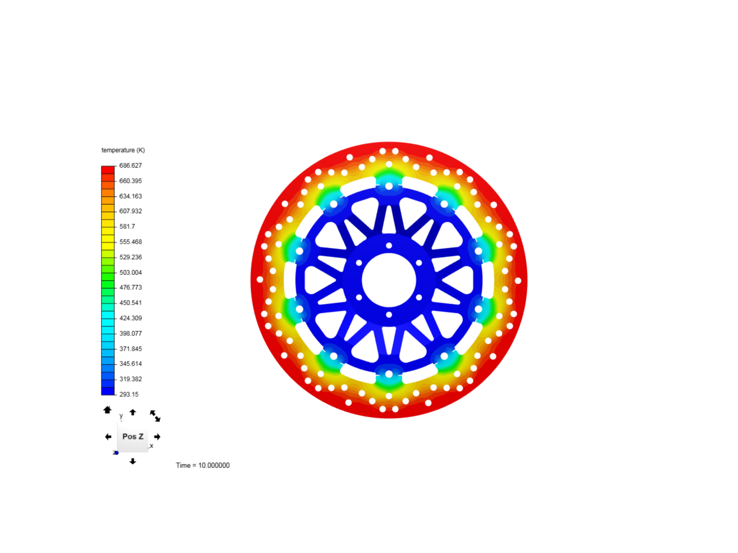 Transient Thermal Analysys of Motorbike Disc image